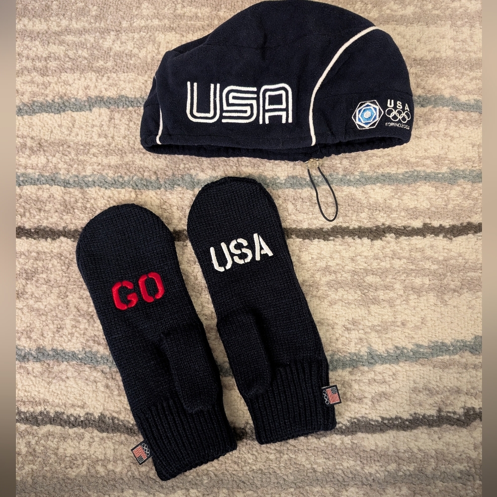 Team USA Olympic Beret and Mittens